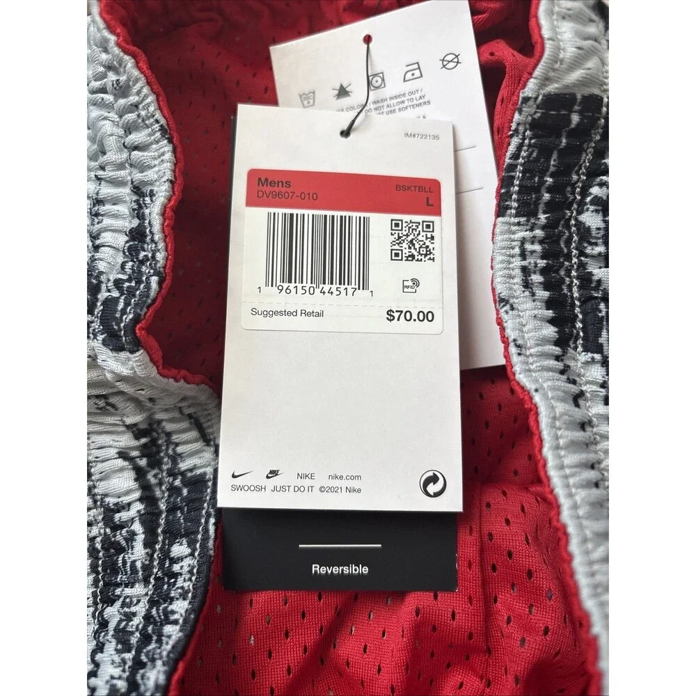 Nike Standard Issue Mens Large Mesh Basketball Shorts New Reversible DV9607 010